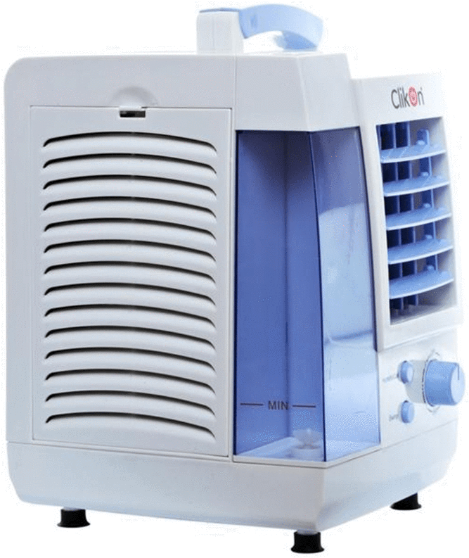 Portable Air Cooler White Blue PNG Image