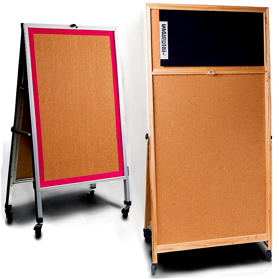 Portable Cork Board Options Png 06202024 PNG Image