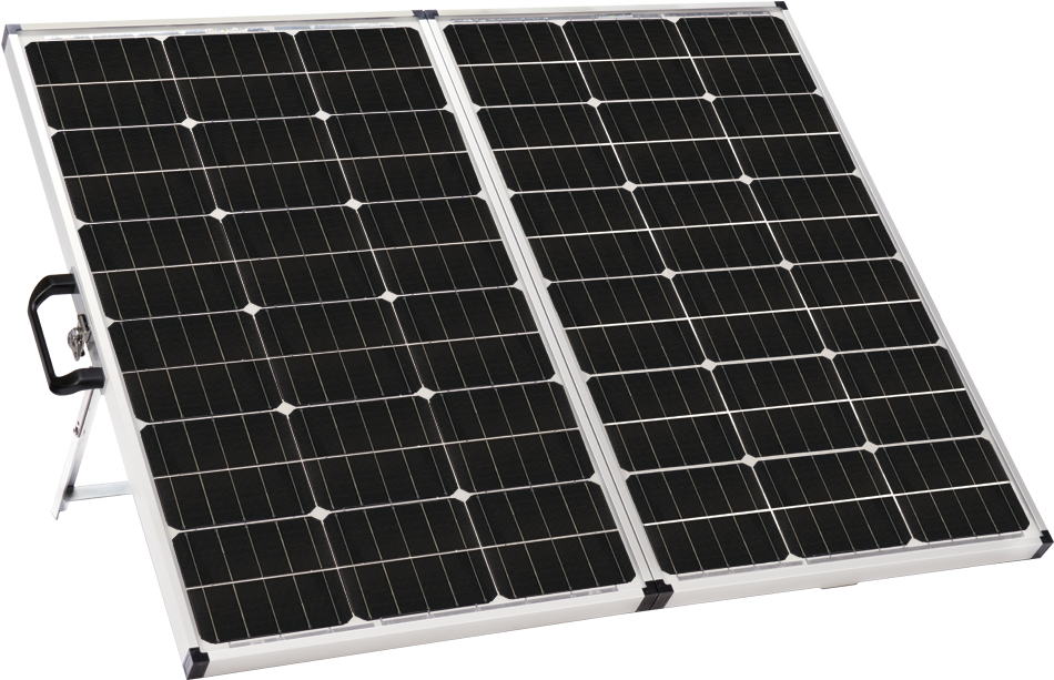 Portable Solar Panel Setup PNG Image