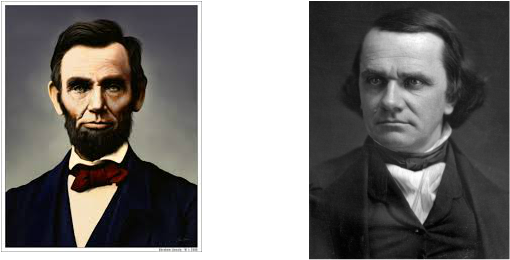 Portraits_of_ Abraham_ Lincoln_and_ Stephen_ Douglas PNG Image