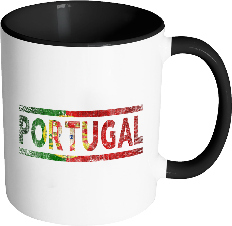 Portugal Flag Design Mug PNG Image