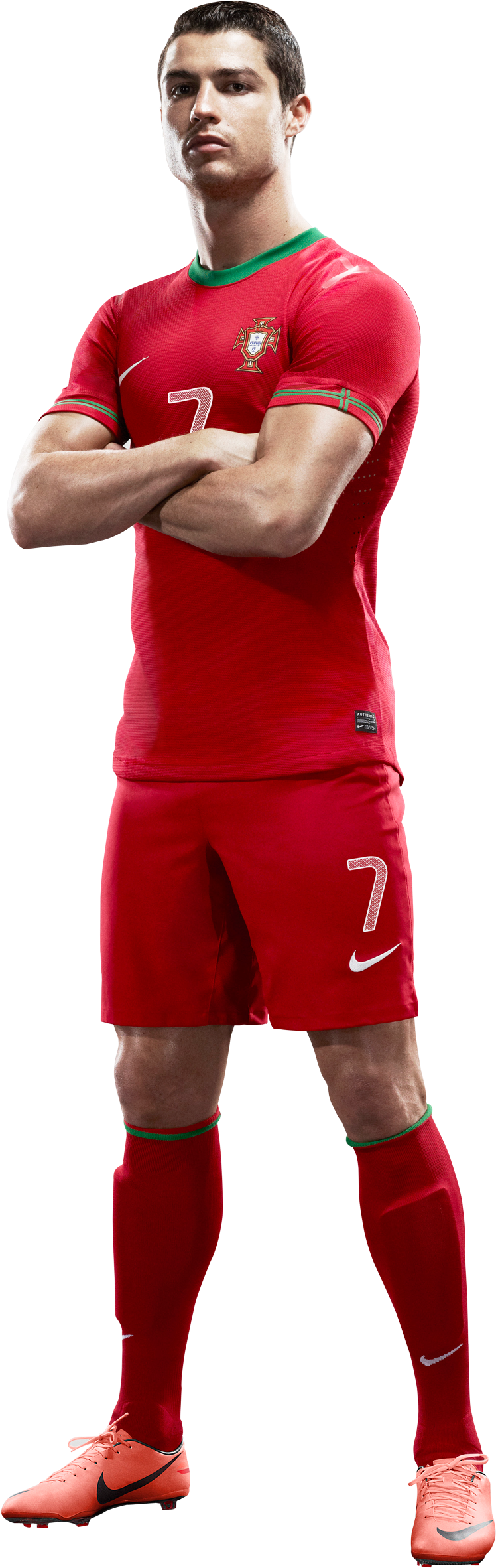 Portugal Soccer Player Pose PNG Image