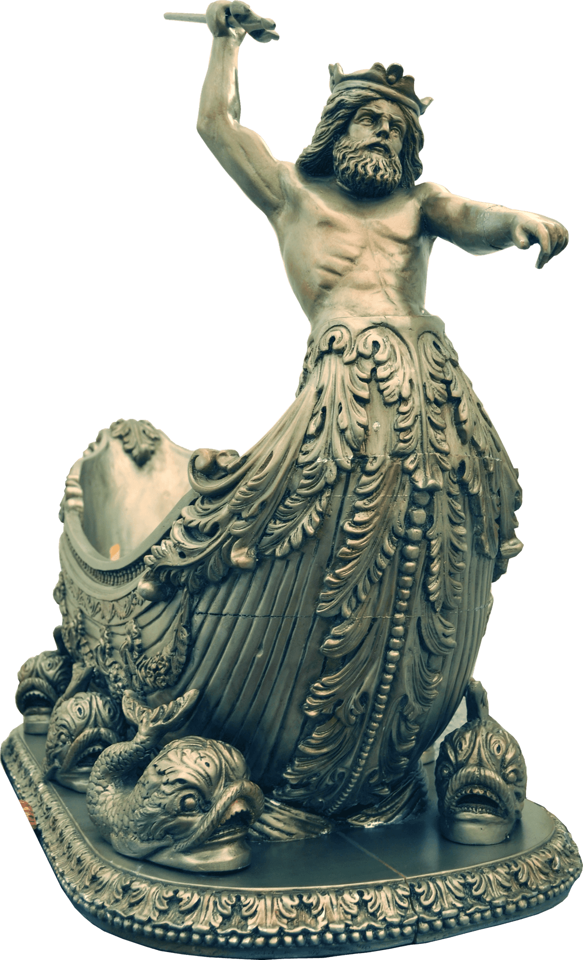 Poseidon Statue Greek Mythology PNG Image