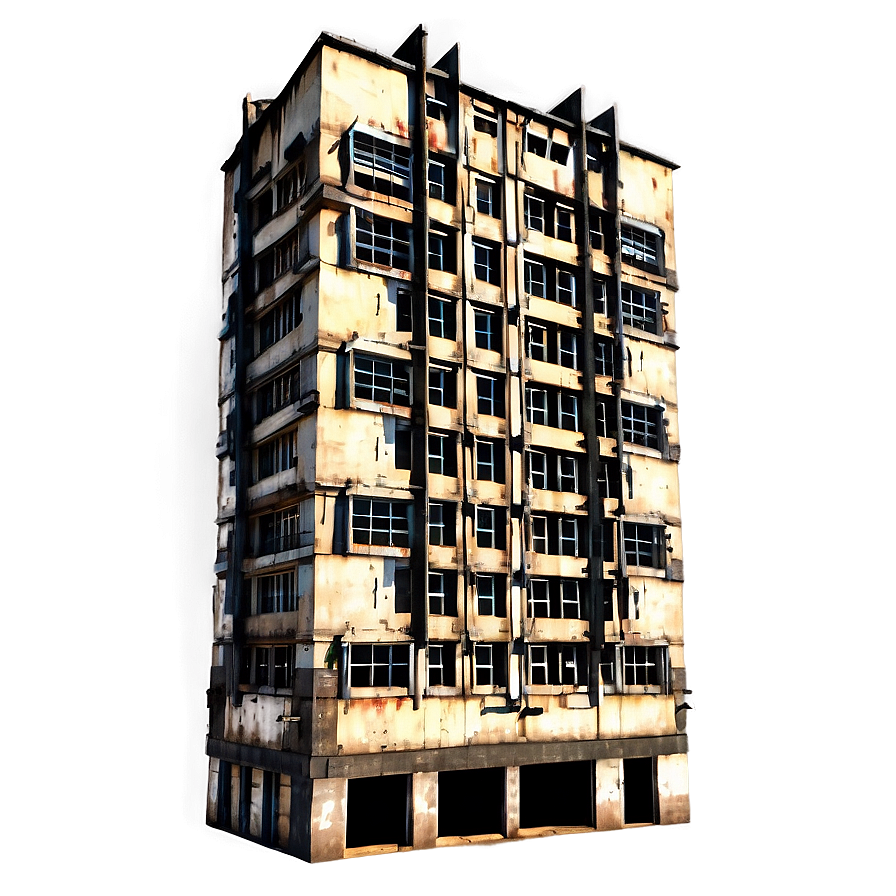 Post-apocalyptic Building Png 6 PNG Image