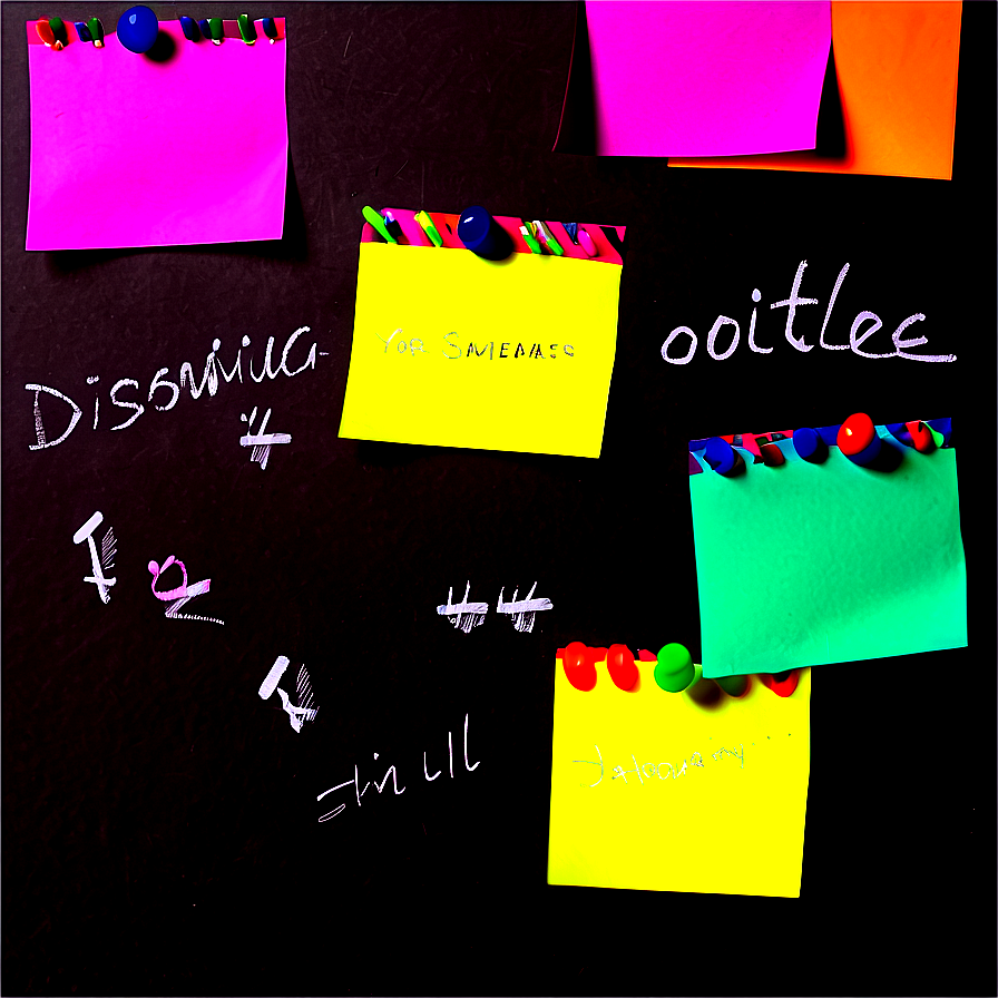 Post It Board Png Odc34 PNG Image