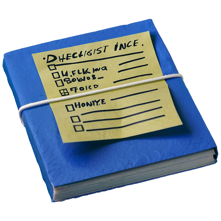 Post It Checklist Png Rgu37 PNG Image