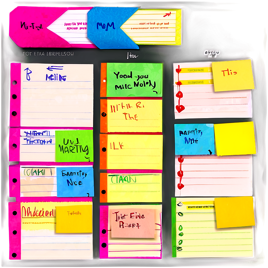 Post It Meeting Notes Png 05252024 PNG Image