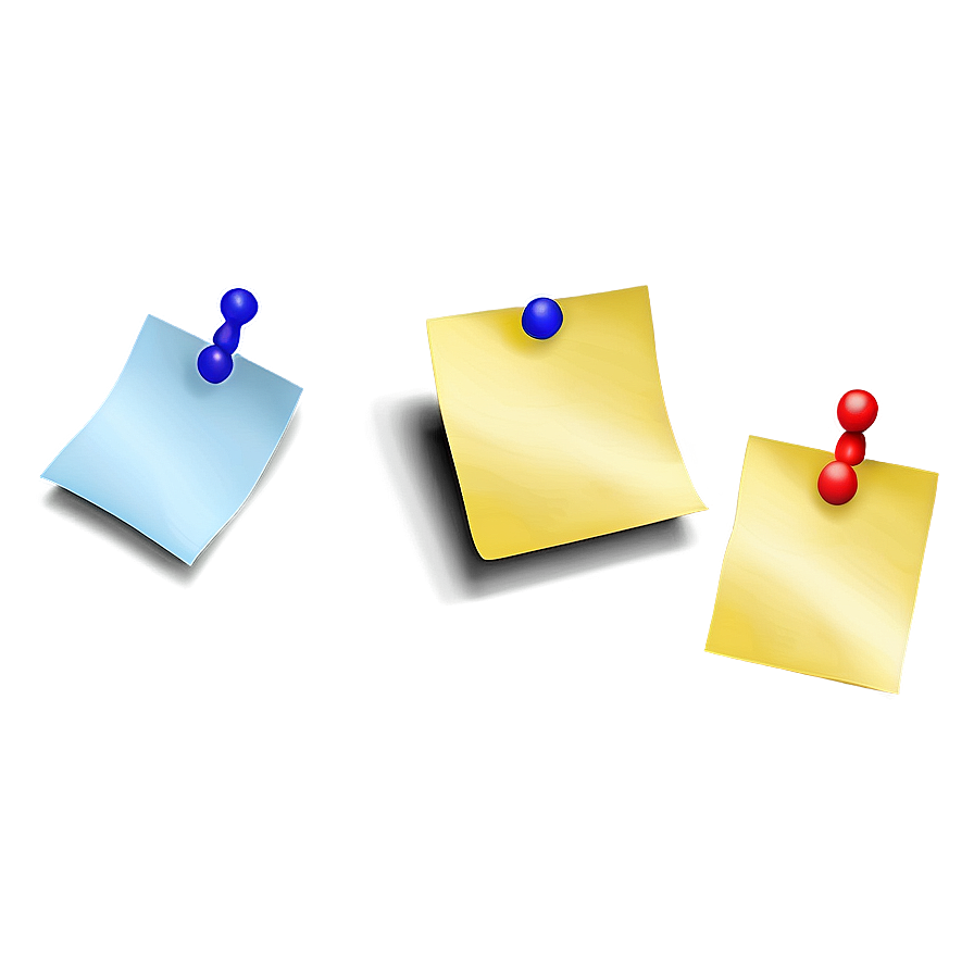 Post It Note With Pin Png Duh55 PNG Image