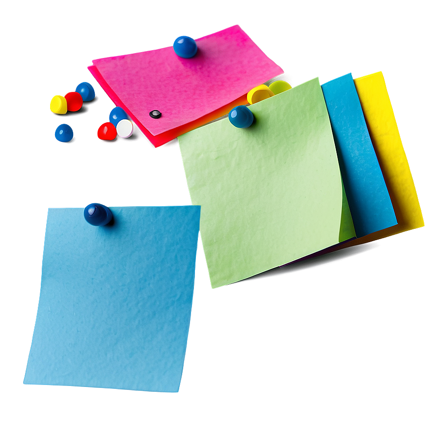 Post It Note With Pin Png Ljb PNG Image