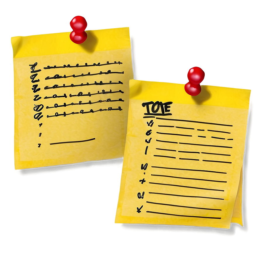 Post It To Do List Png 05252024 PNG Image