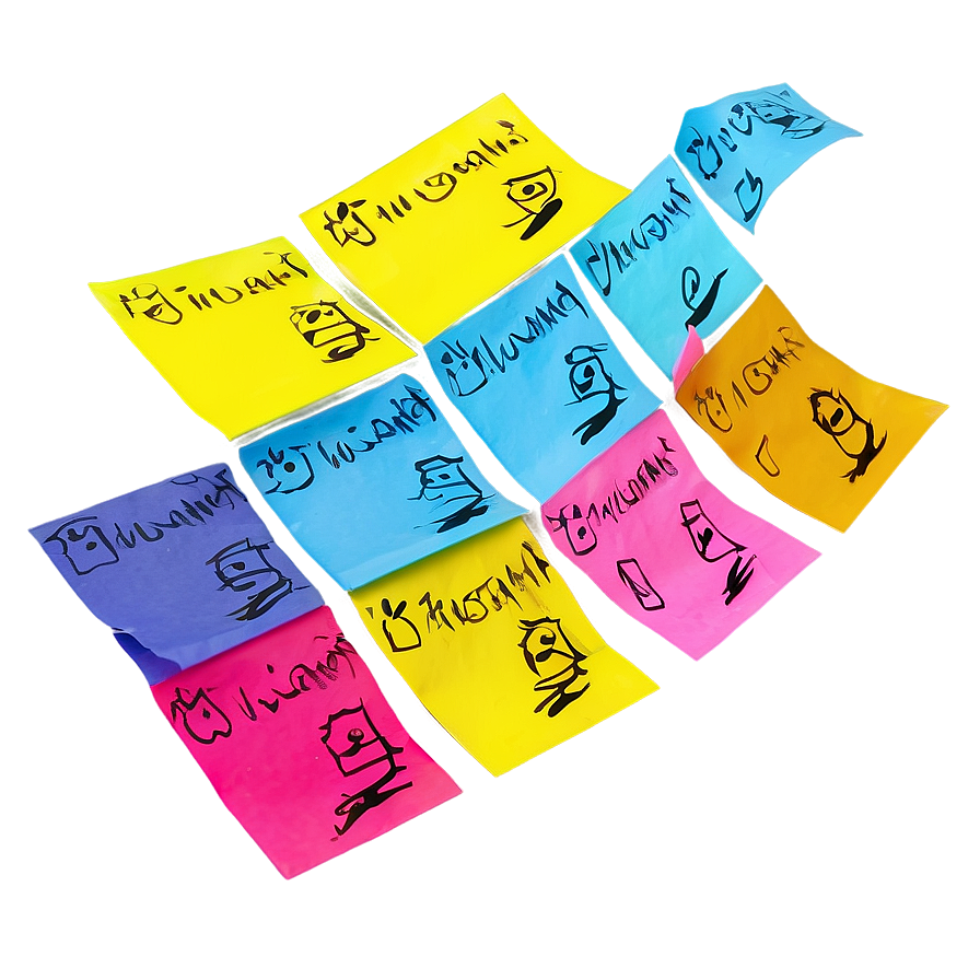 Post It Wall Png Bgh PNG Image