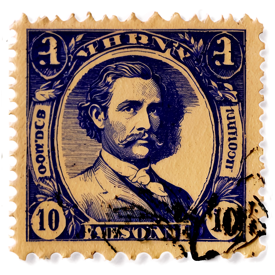 Postage Stamp D PNG Image