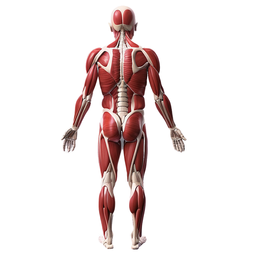 Posterior Muscular System View Png Rpy5 PNG Image