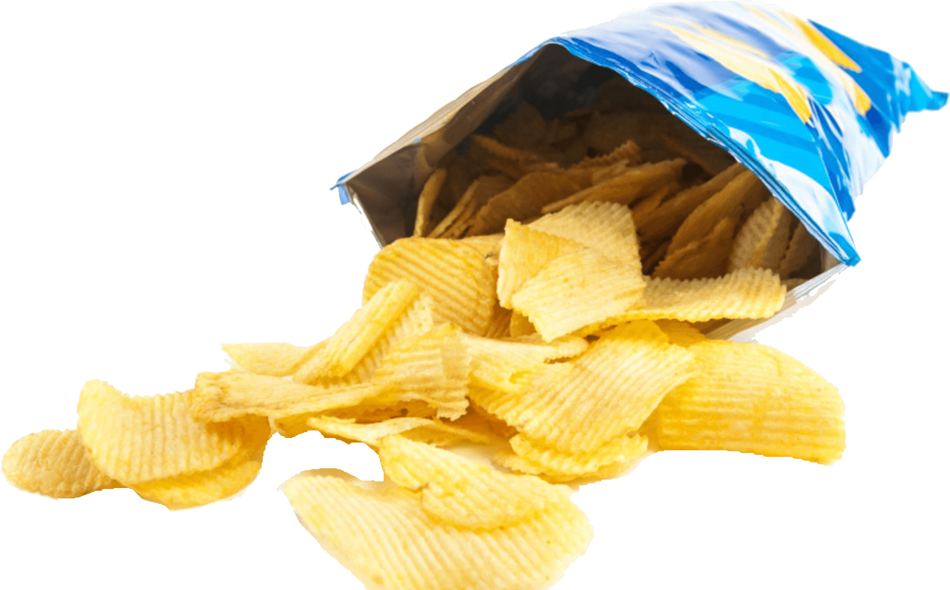 Potato Chips Spillingfrom Bag PNG Image