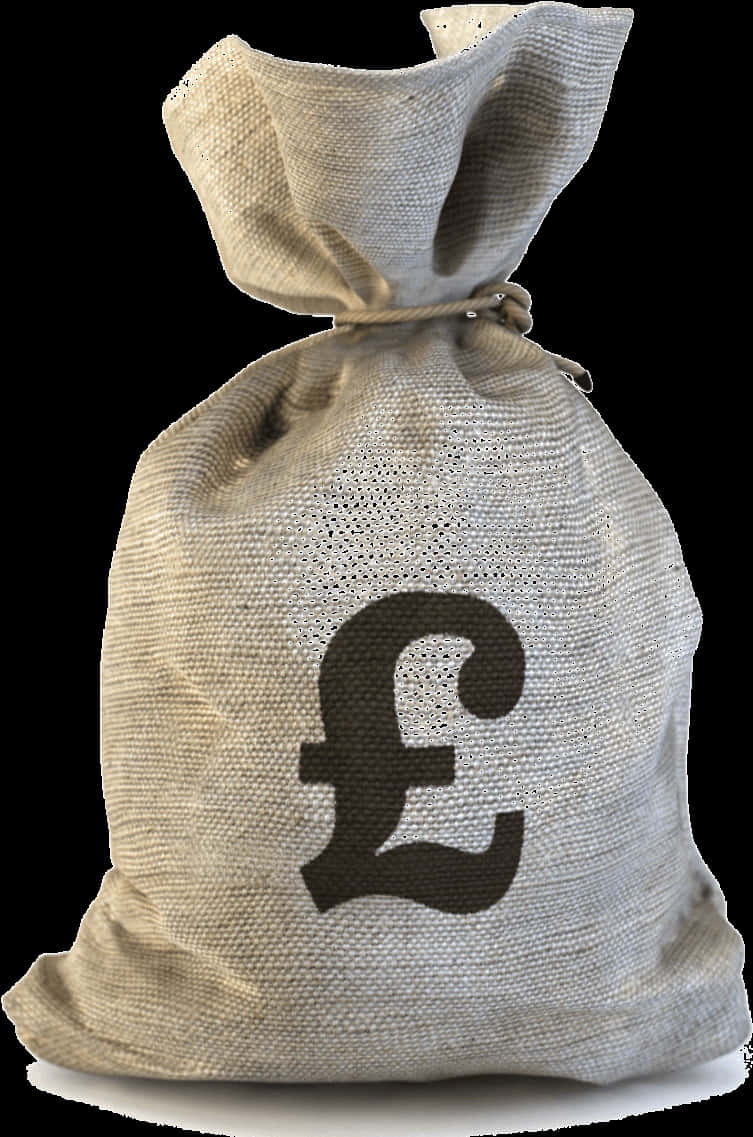 Pound Sterling Money Bag PNG Image