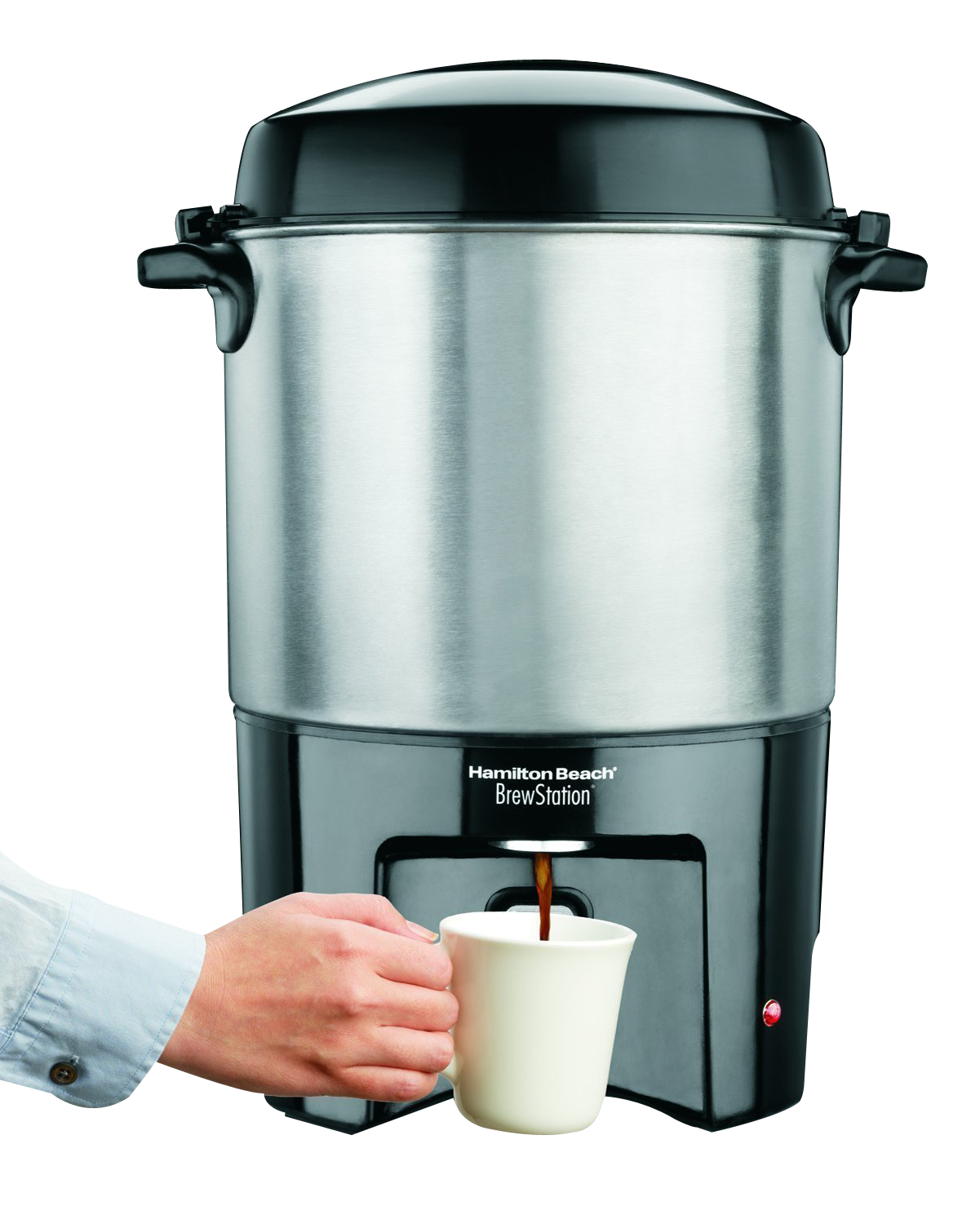 Pouring Coffee From Brew Station PNG Image