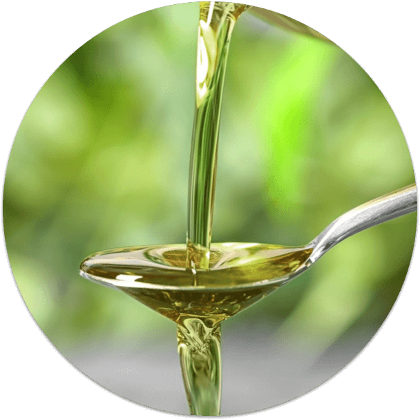 Pouring Oil Into Spoon PNG Image