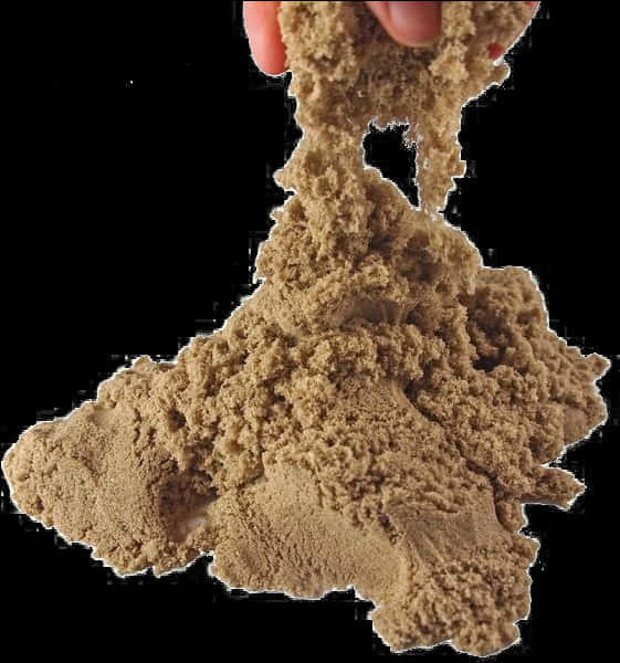 Pouring Sand From Hand PNG Image