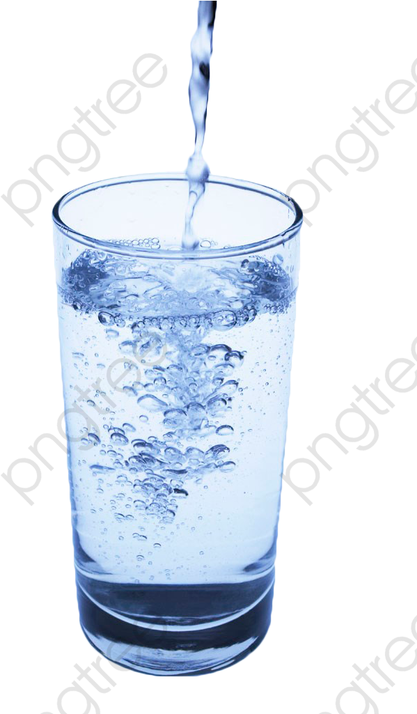 Pouring Water Into Glass PNG Image