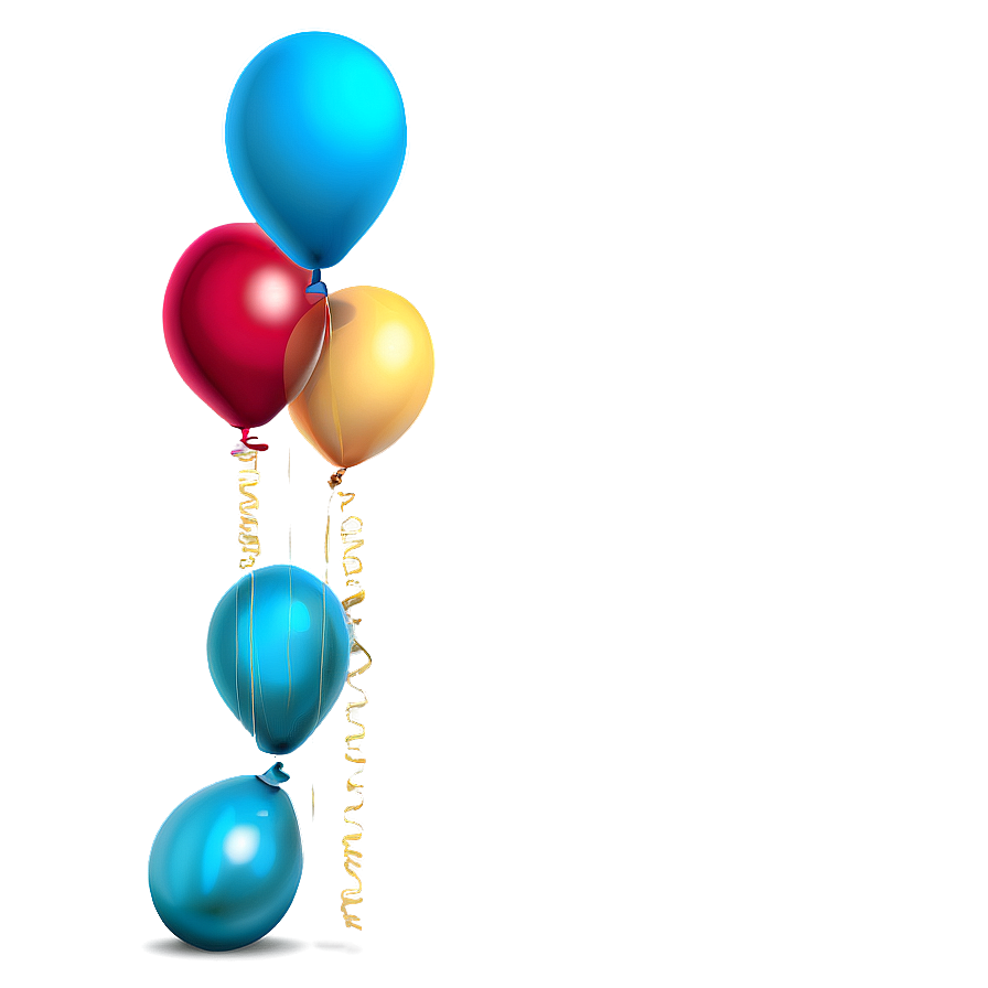 Powder Blue Balloons Png Qor PNG Image