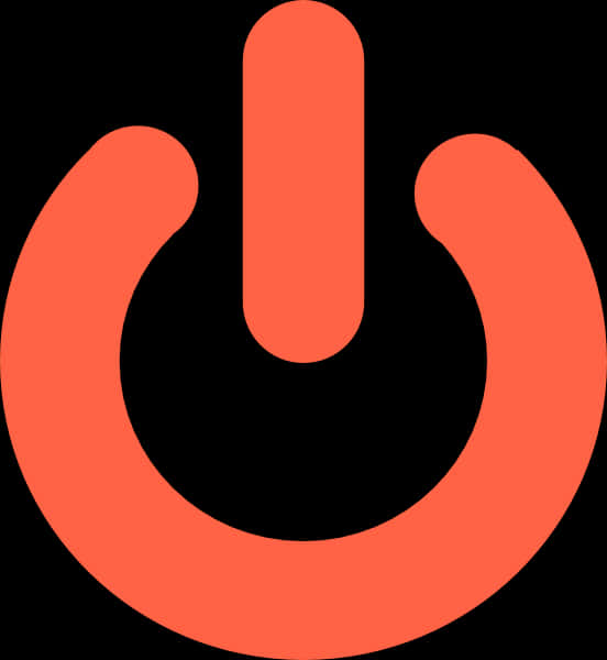 Power Button Icon Red Background PNG Image