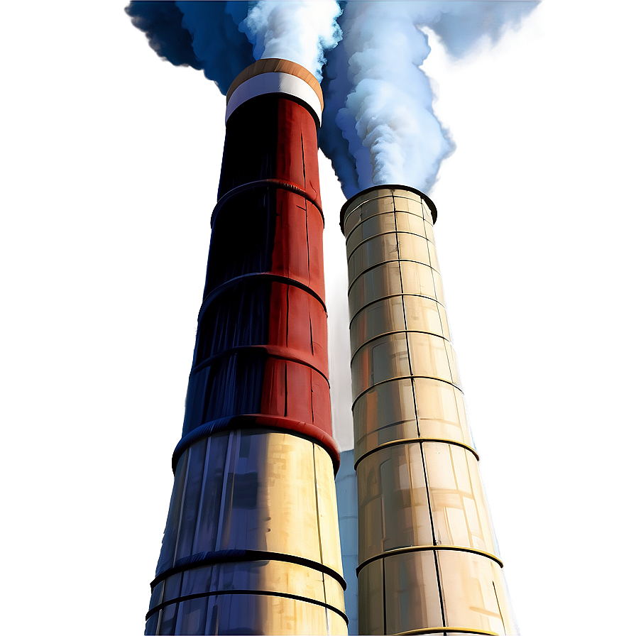 Power Plant Smokestack Png Giq PNG Image