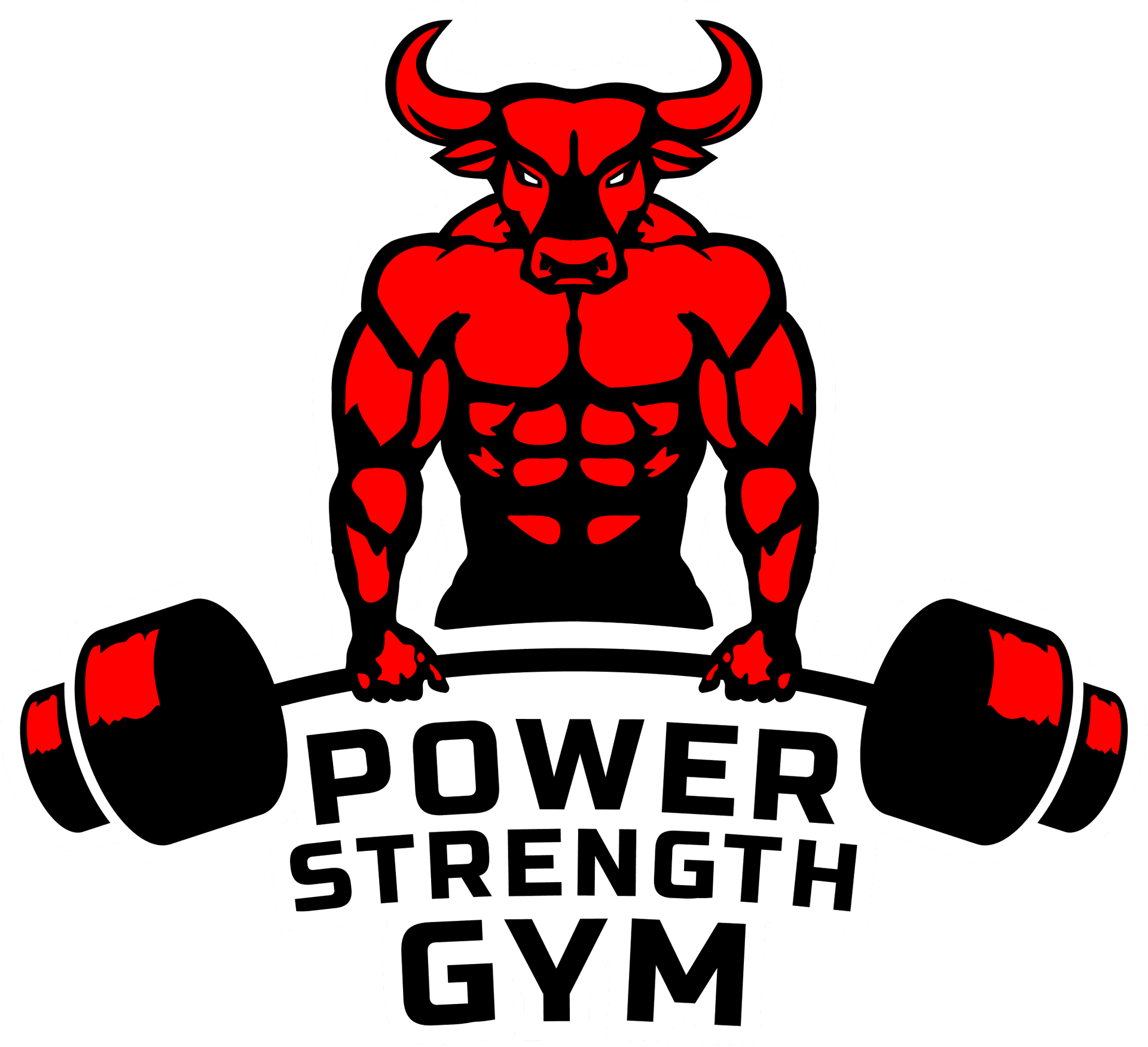 Power Strength Gym Logo PNG Image