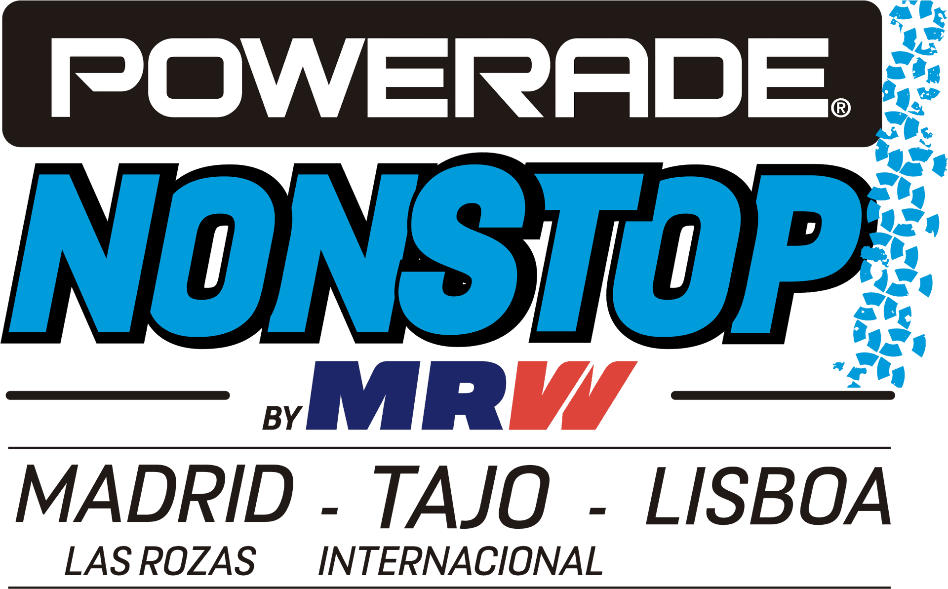 Powerade Non Stop Madrid Tajo Lisboa Event Logo PNG Image