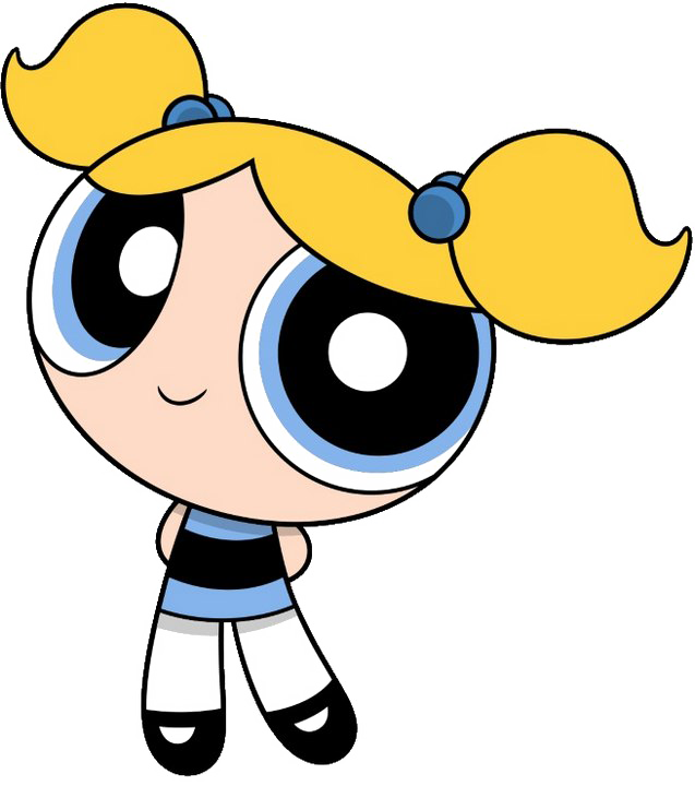 Powerpuff Girl Bubbles Character PNG Image