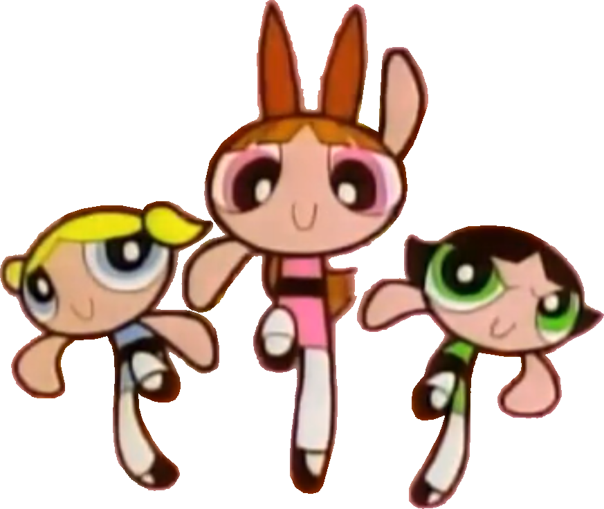 Powerpuff Girls Trio PNG Image