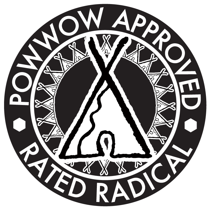 Powwow Approved Rated Radical Logo PNG Image