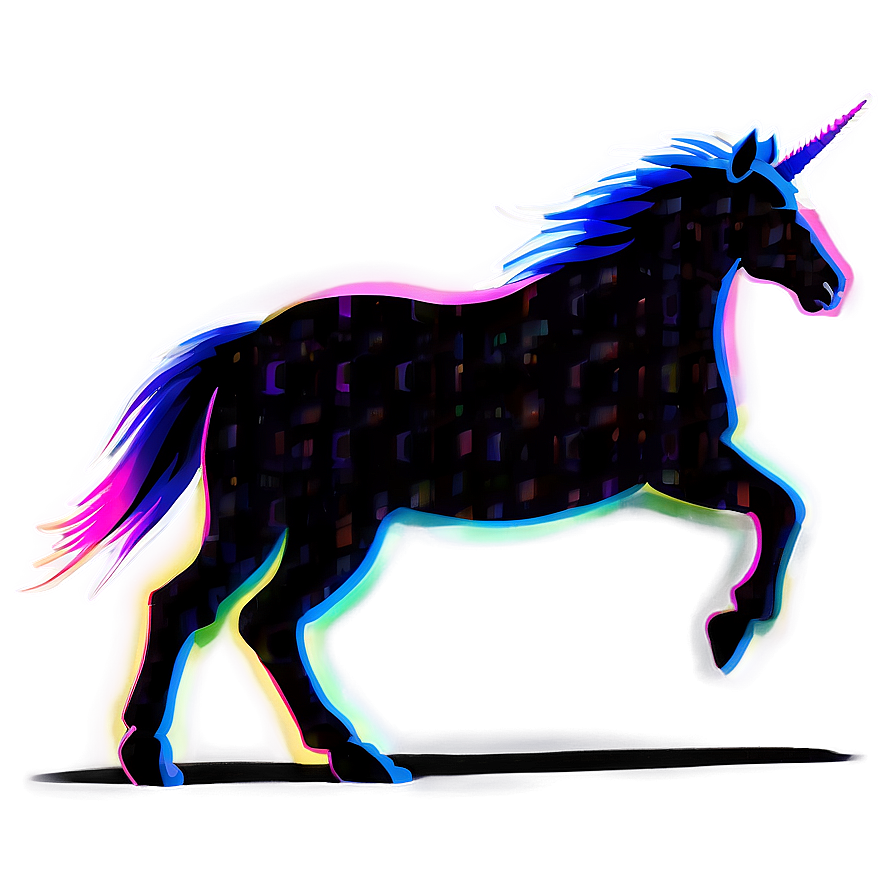 Prancing Unicorn Silhouette Png Vsp PNG Image