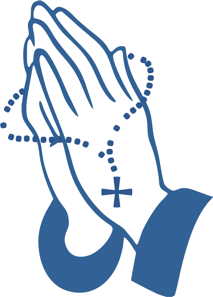 Praying Hands Vector Illustration PNG Image