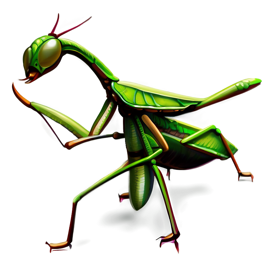 Praying Mantis Art Png Hlh60 PNG Image