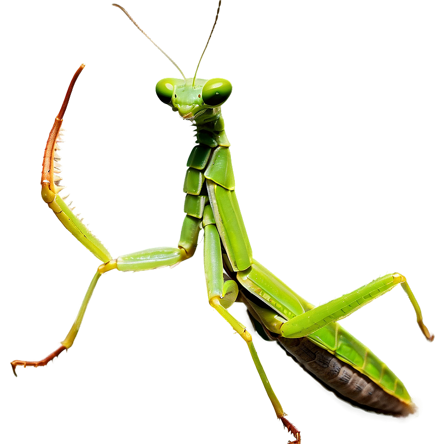 Praying Mantis On Leaf Png Mvt PNG Image