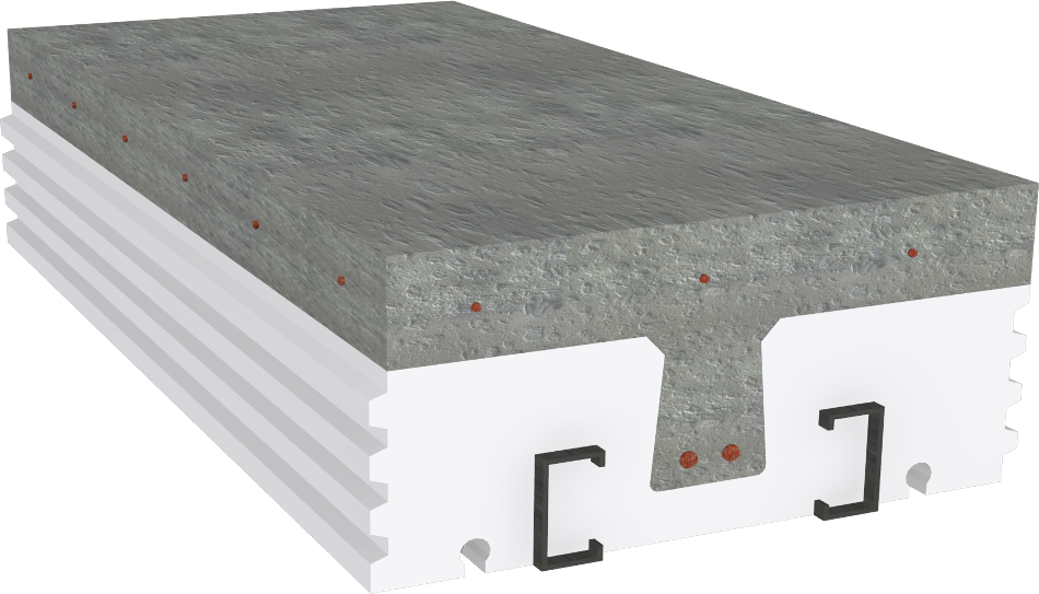 Precast Concrete Hollow Core Slab PNG Image