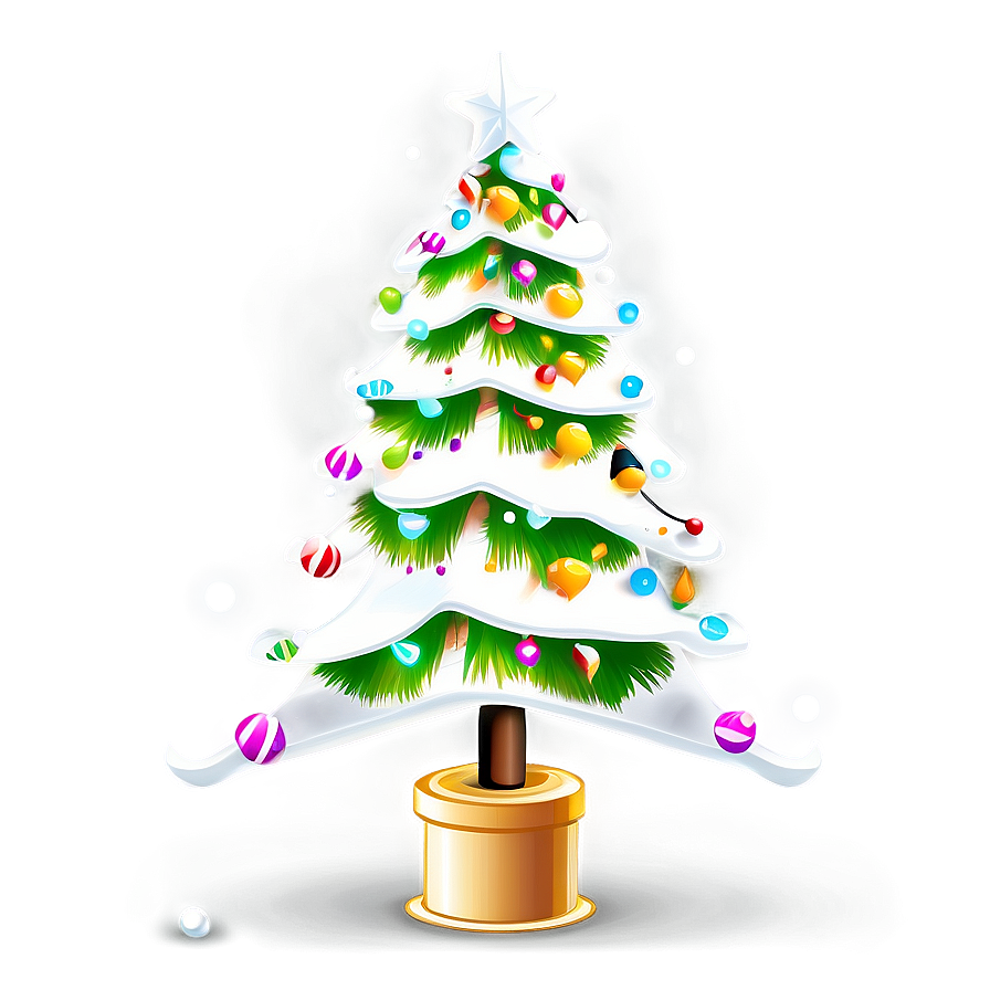 Precious Christmas Tree Illustration Png 76 PNG Image