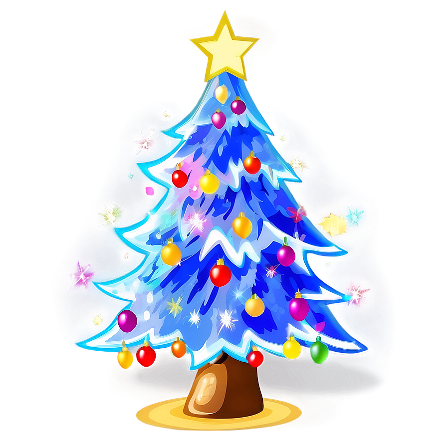 Precious Christmas Tree Illustration Png Xqc PNG Image