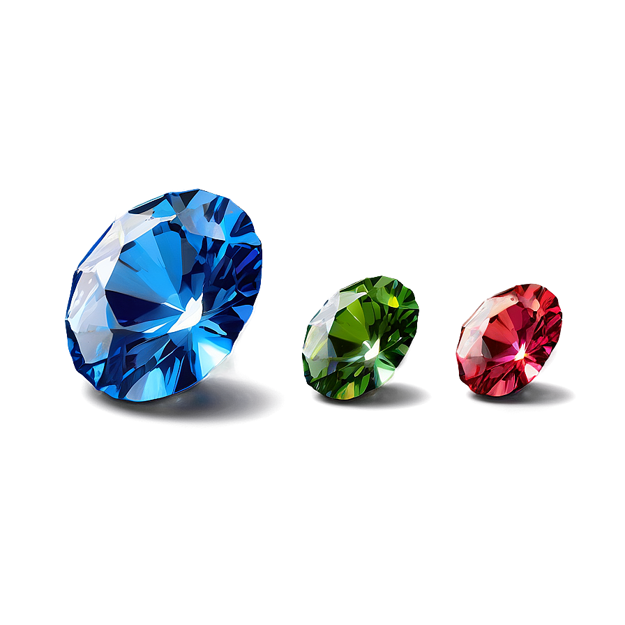 Precious Gems Falling Png 27 PNG Image