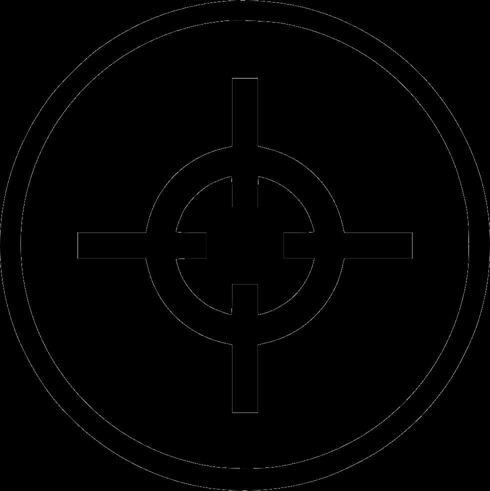 Precision Aiming Crosshair Graphic PNG Image