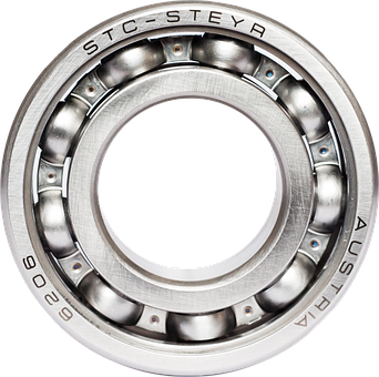 Precision Ball Bearing Closeup PNG Image