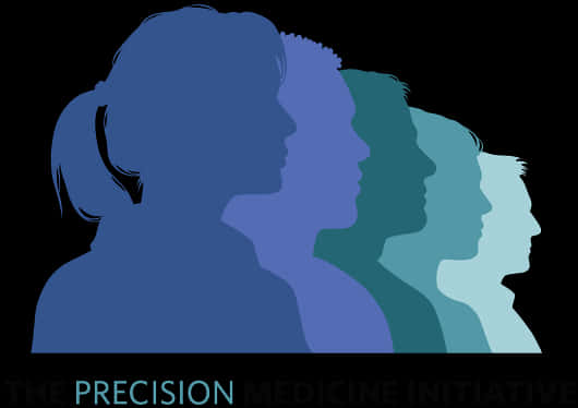 Precision Medicine Initiative Silhouettes PNG Image