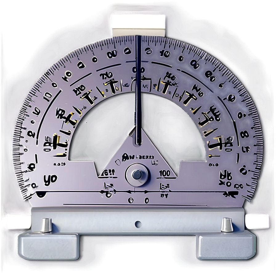 Precision Protractor Graphic Png 05252024 PNG Image