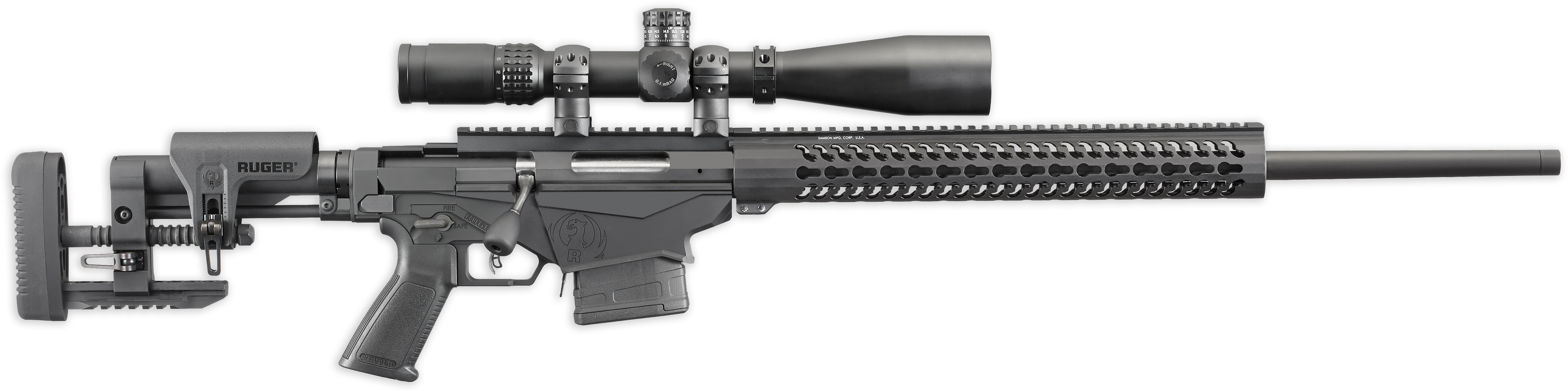 Precision Sniper Rifle Isolated PNG Image