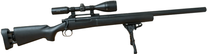 Precision Sniper Rifle Isolated PNG Image