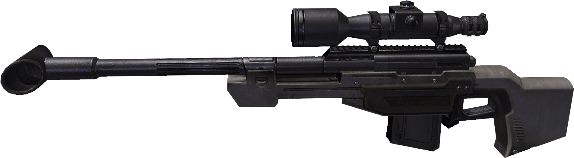 Precision Sniper Rifle Profile PNG Image