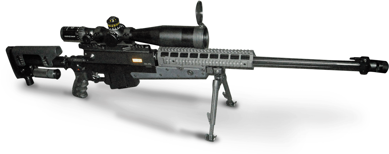 Precision Sniper Rifle Profile PNG Image