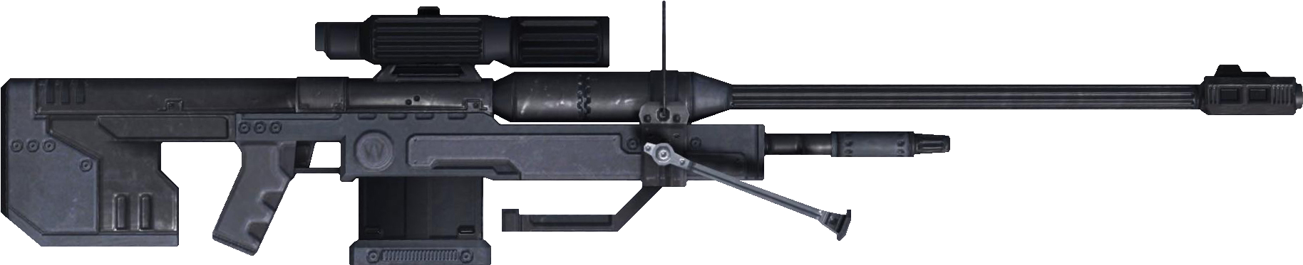 Precision Sniper Riflewith Scope PNG Image