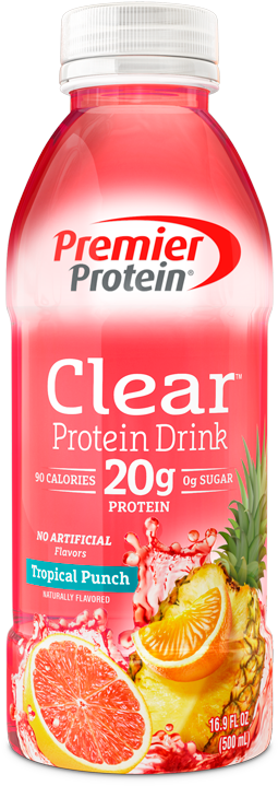 Premier Protein Clear Tropical Punch Drink PNG Image