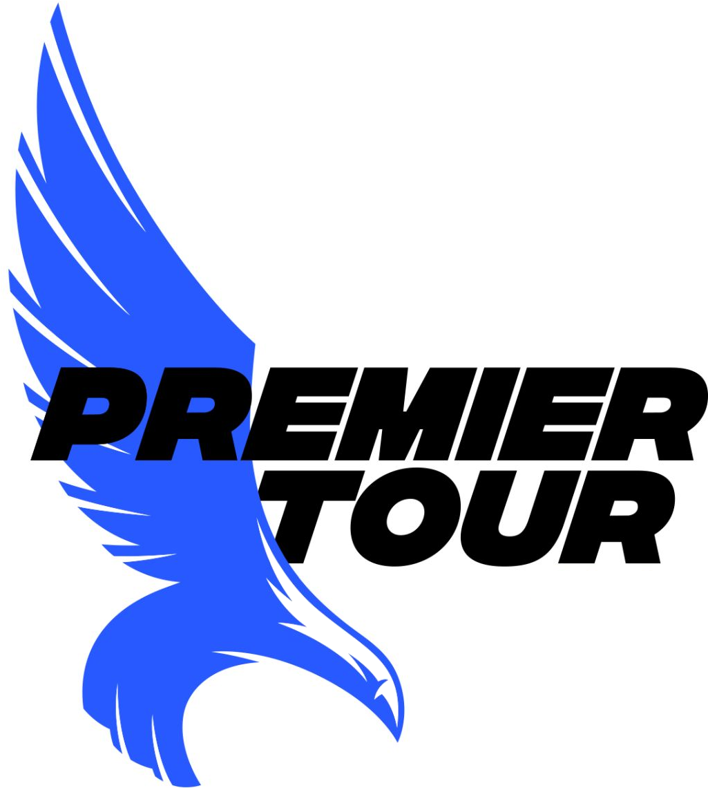 Premier Tour Logowith Blue Eagle PNG Image